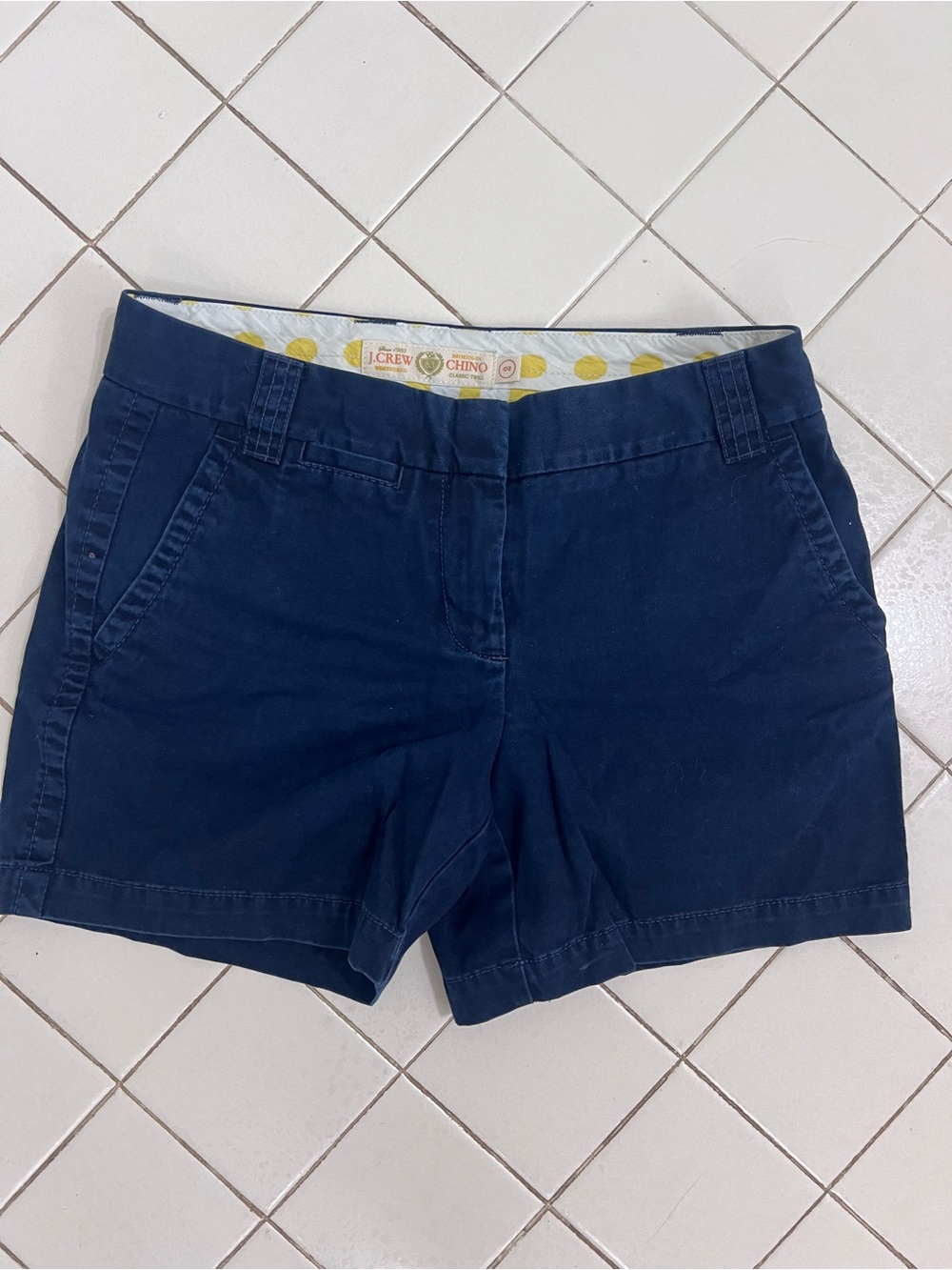 J. Crew Navy Blue Chino Bermuda Shorts